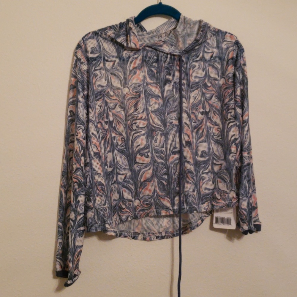 NWT Work Out Hoodie with Racerback Cutout
